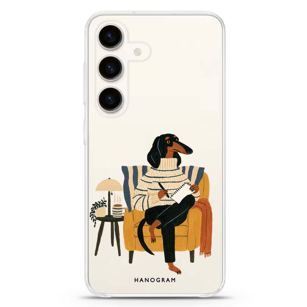 The Dachshund's Journal Samsung Galaxy 水晶透明保護殼