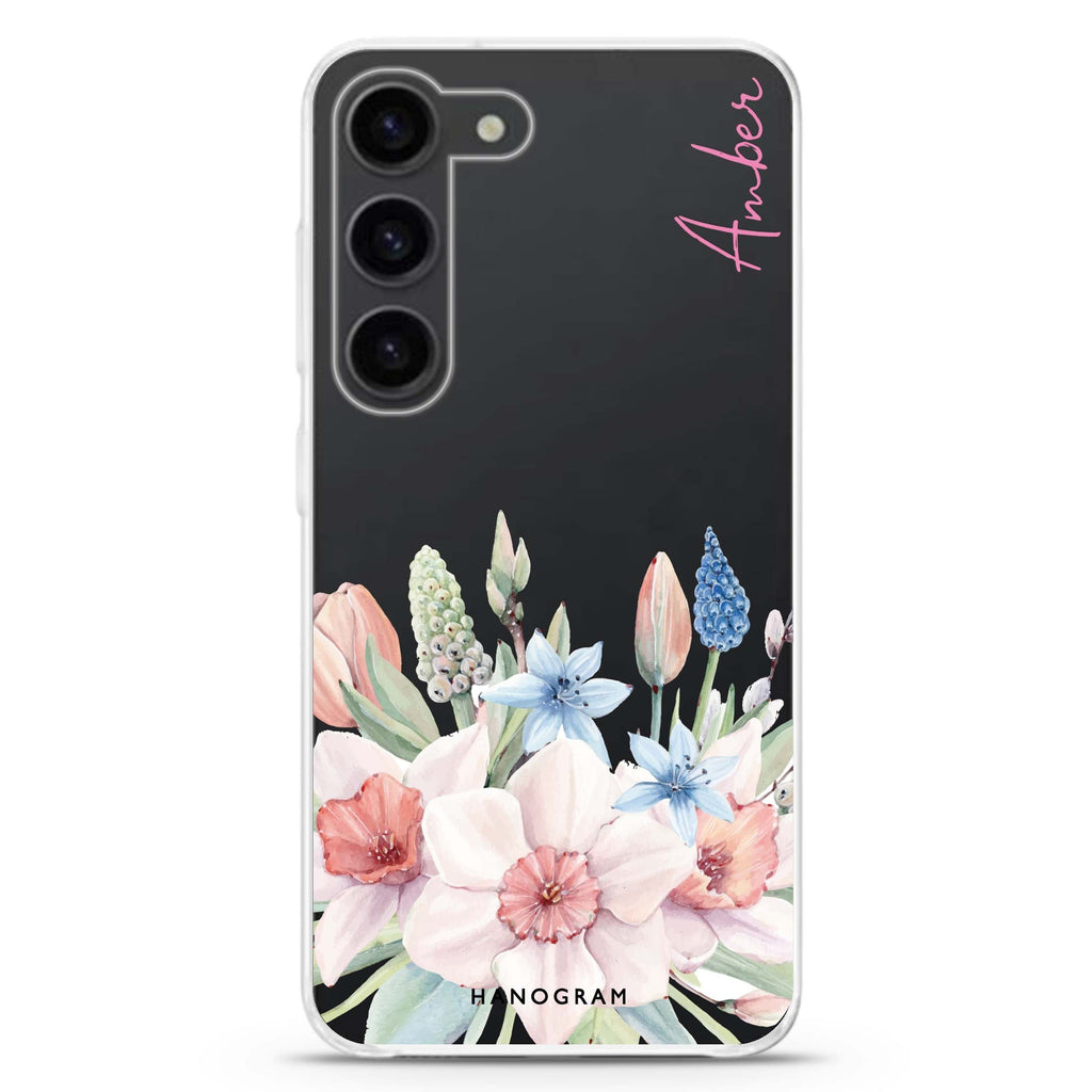 My Glamour Floral Samsung Galaxy 水晶透明保護殼