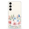 My Glamour Floral Samsung Galaxy S26/S25/S24 可加名字水晶透明保護殼正面展示