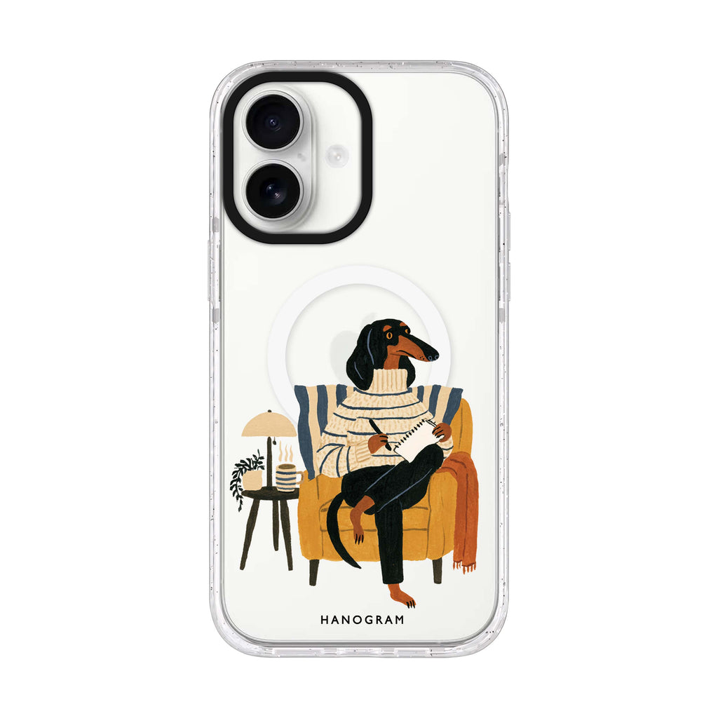The Dachshund's Journal 水晶透明保護殼
