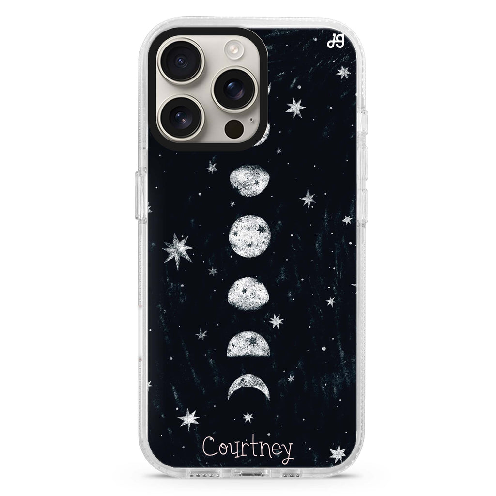 Phases of the moon Magsafe 兼容水晶透明保護殼