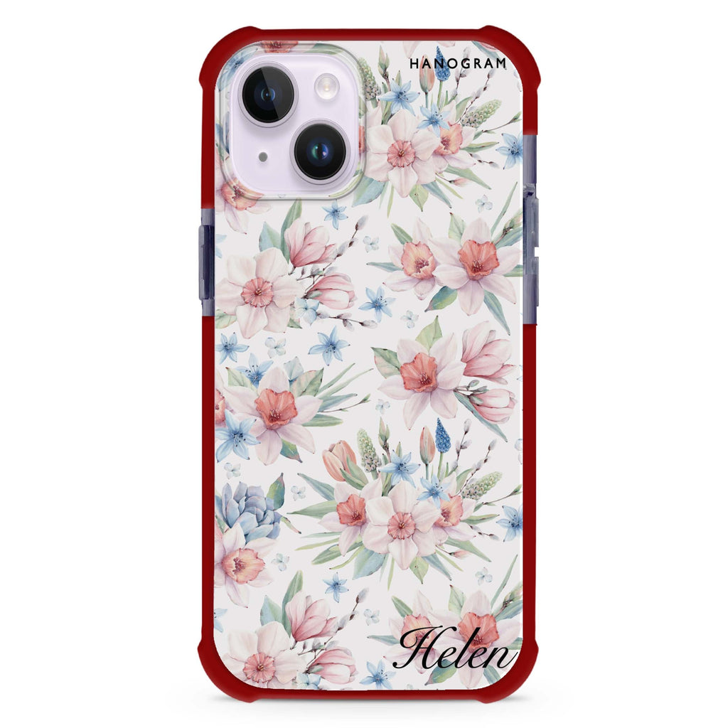 Glamour Floral World iPhone 15 Plus Magsafe 兼容超強防摔保護殼