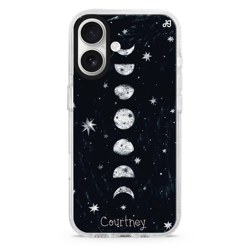 Phases of the moon Magsafe 兼容水晶透明保護殼