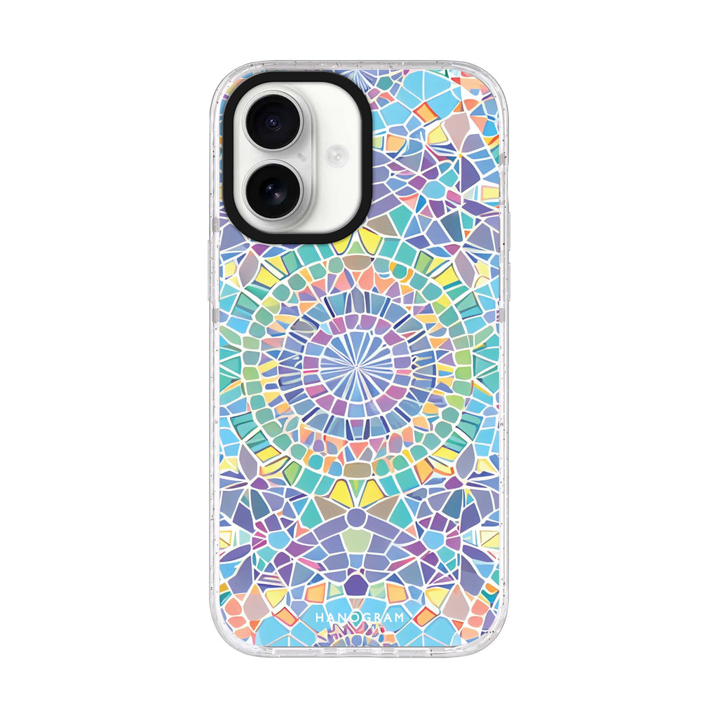 Mosaic artwork iPhone 17 水晶透明保護殼正面展示