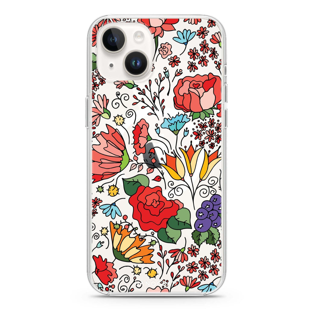 Petal Poetry iPhone 14 Plus Magsafe 兼容水晶透明保護殼