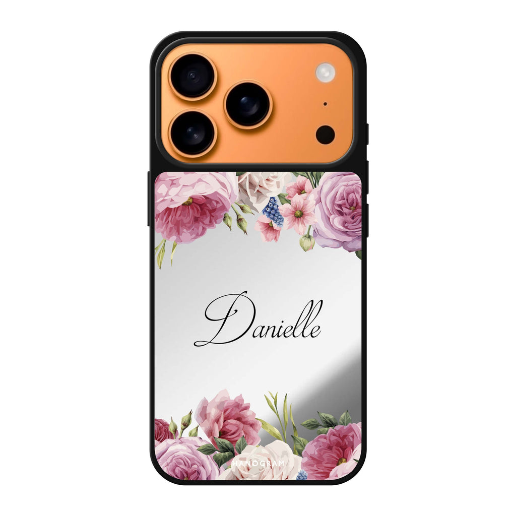 Light Pink Floral 粉紅色花卉 iPhone 17 Pro Max 鏡面手機殼主圖