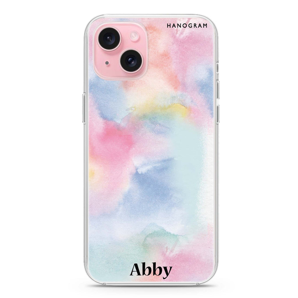Magic Watercolour iPhone 15 Plus Magsafe 兼容水晶透明保護殼