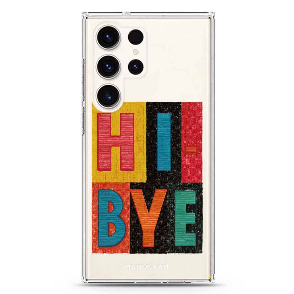 Hi Bye Samsung Galaxy Ultra 透明保護殼，適用 S26/S25/S24/S23 Ultra，圖1