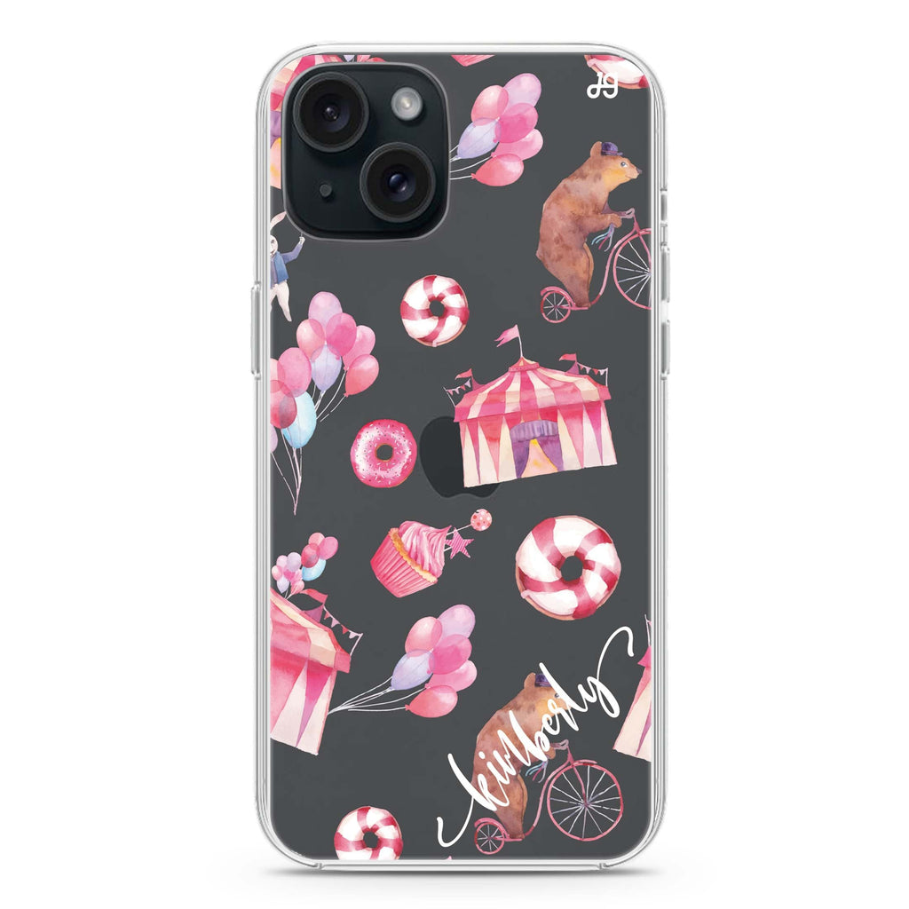 Red Circus iPhone 15 plus 水晶透明保護殼