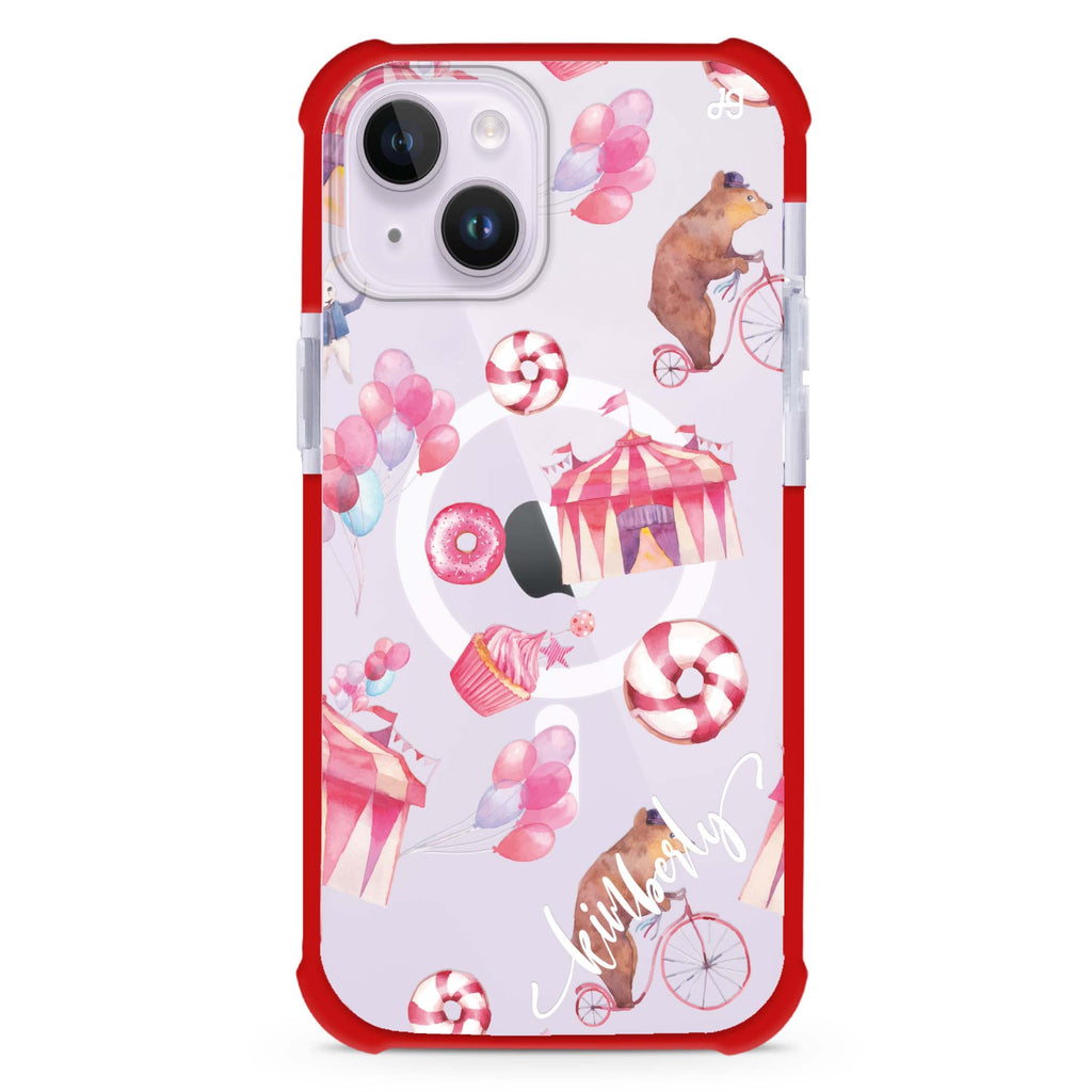 Red Circus iPhone 15 Plus Magsafe 兼容超強防摔保護殼