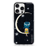 Cute Girl Moon Magsafe 兼容水晶透明保護殼