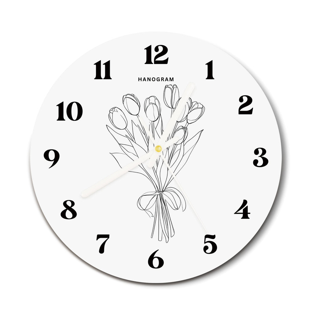 Minimal Tulip Bouquet 掛鐘