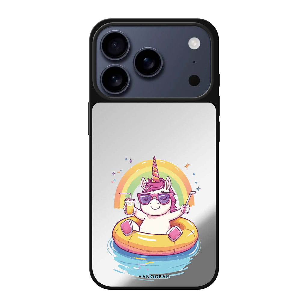 Floaticorn 圖案 iPhone 17 Pro Max 鏡面手機殼主圖