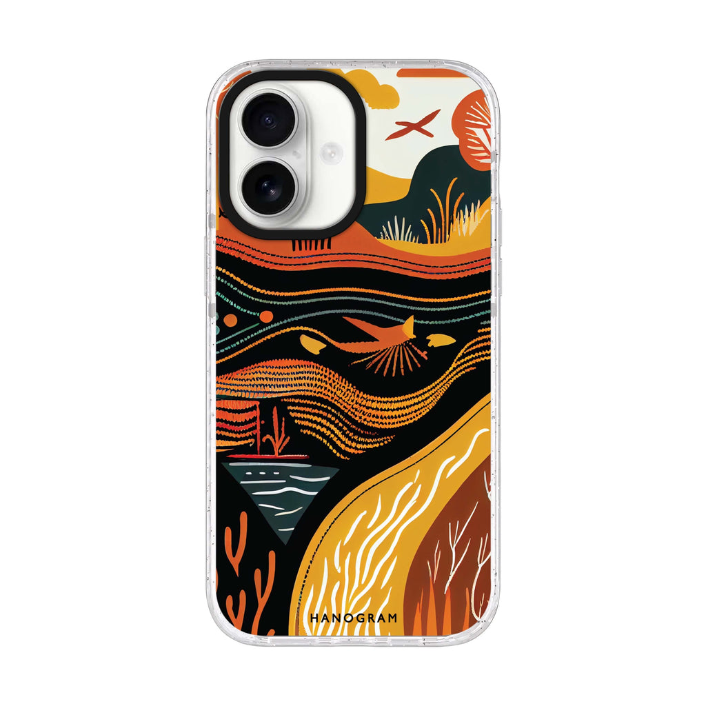 Abstract painting iPhone 17 水晶透明保護殼正面展示