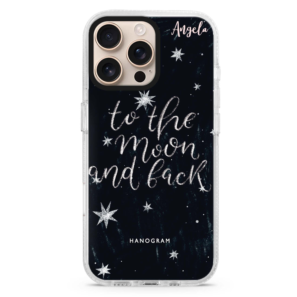 To the moon and back Magsafe 兼容水晶透明保護殼