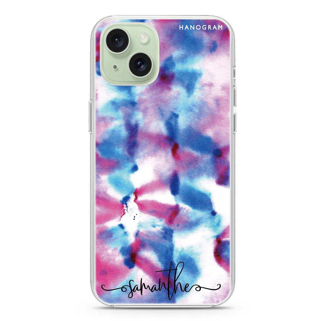 Psychedelic Light iPhone 15 Magsafe 兼容水晶透明保護殼