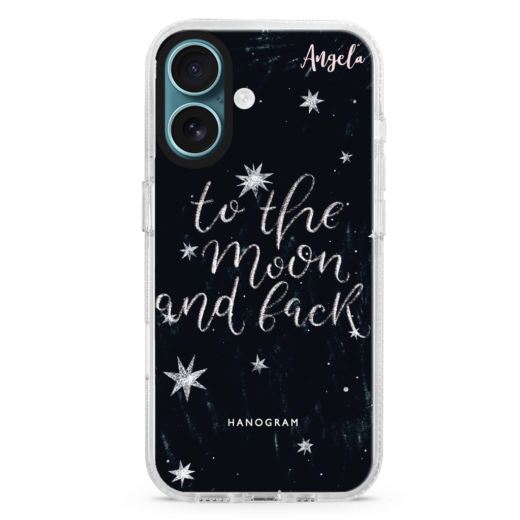To the moon and back Magsafe 兼容水晶透明保護殼