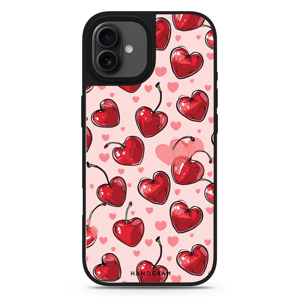 Cherry Amore iPhone 17 鏡面手機殼 主圖設計