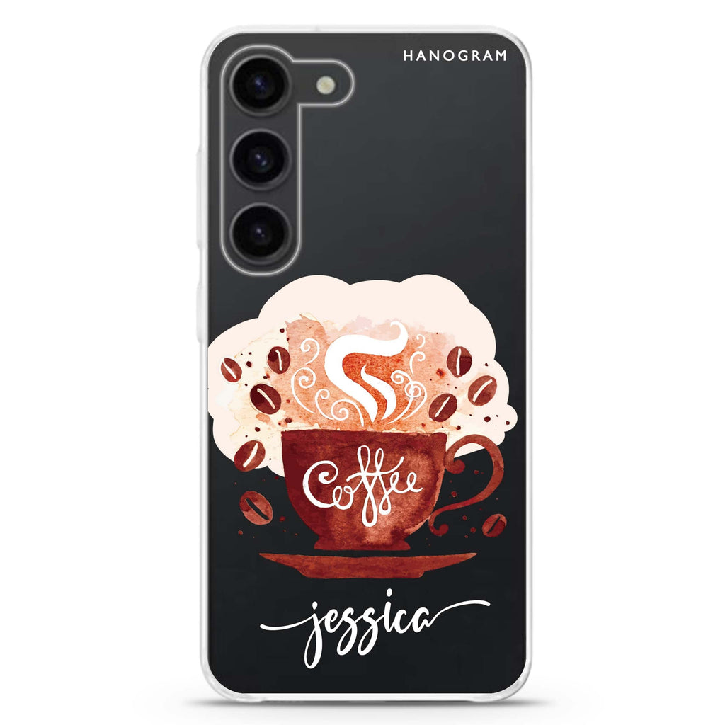 Fragrant coffee Samsung Galaxy 水晶透明保護殼
