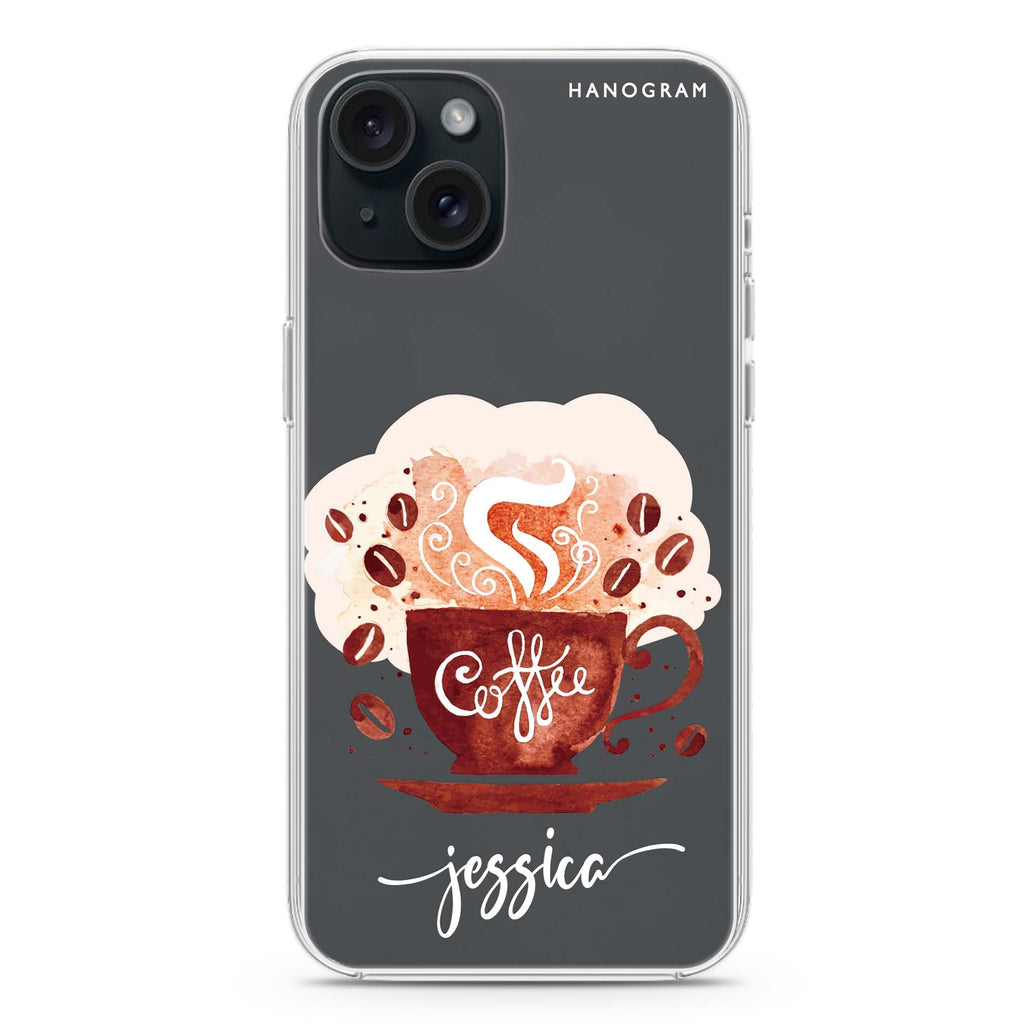 Fragrant coffee iPhone 15 水晶透明保護殼