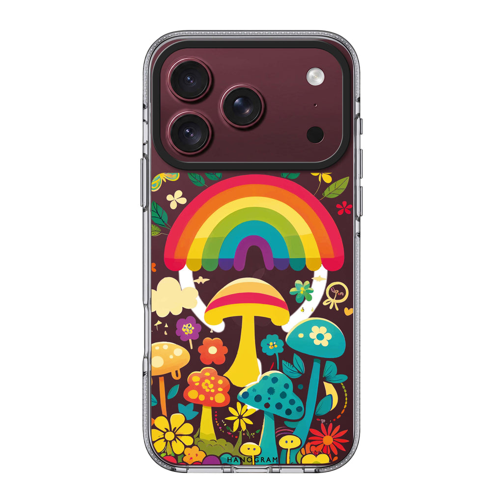 Rainbow Mushroom Garden 水晶透明保護殼