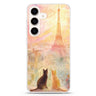 Paris Dream Cats Samsung Galaxy S26/S25/S24 水晶透明保護殼正面展示