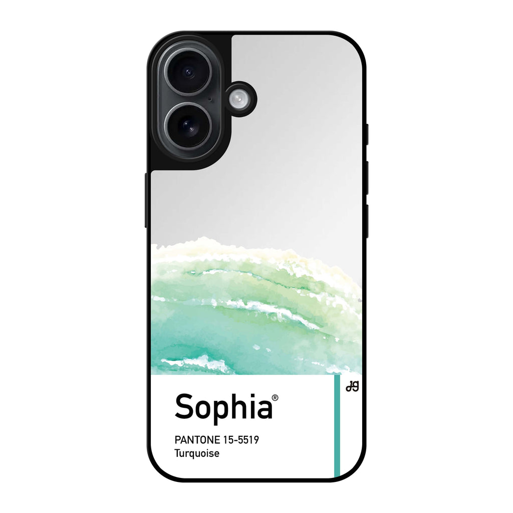 Reflective iPhone 16 Mirror Case –#15-5519 Turquoise I Design