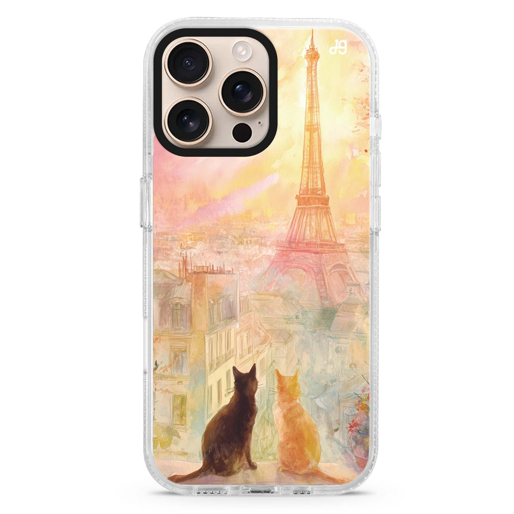 Paris Dream Cats Magsafe 兼容水晶透明保護殼