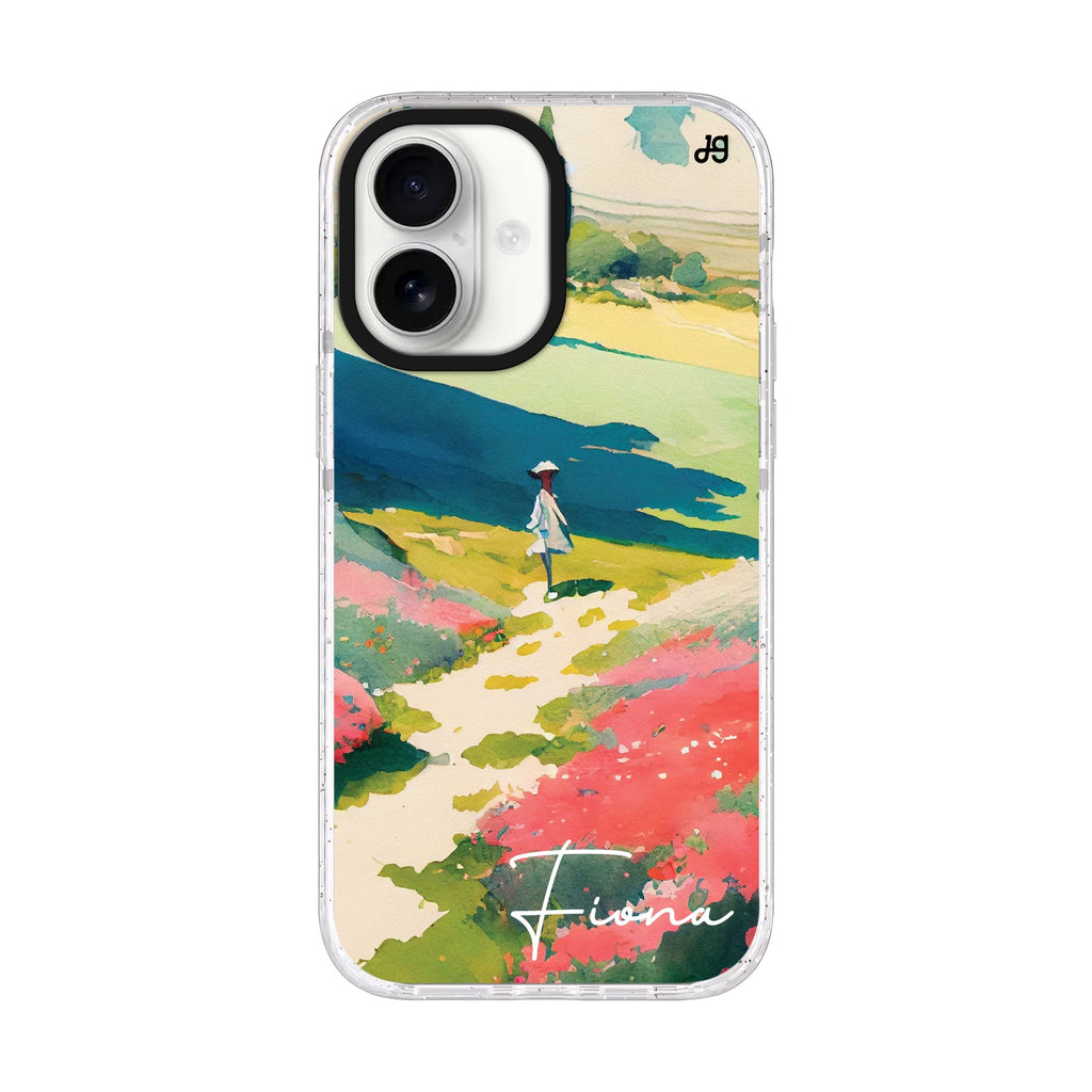 Abstract drawing iPhone 17 水晶透明保護殼正面展示