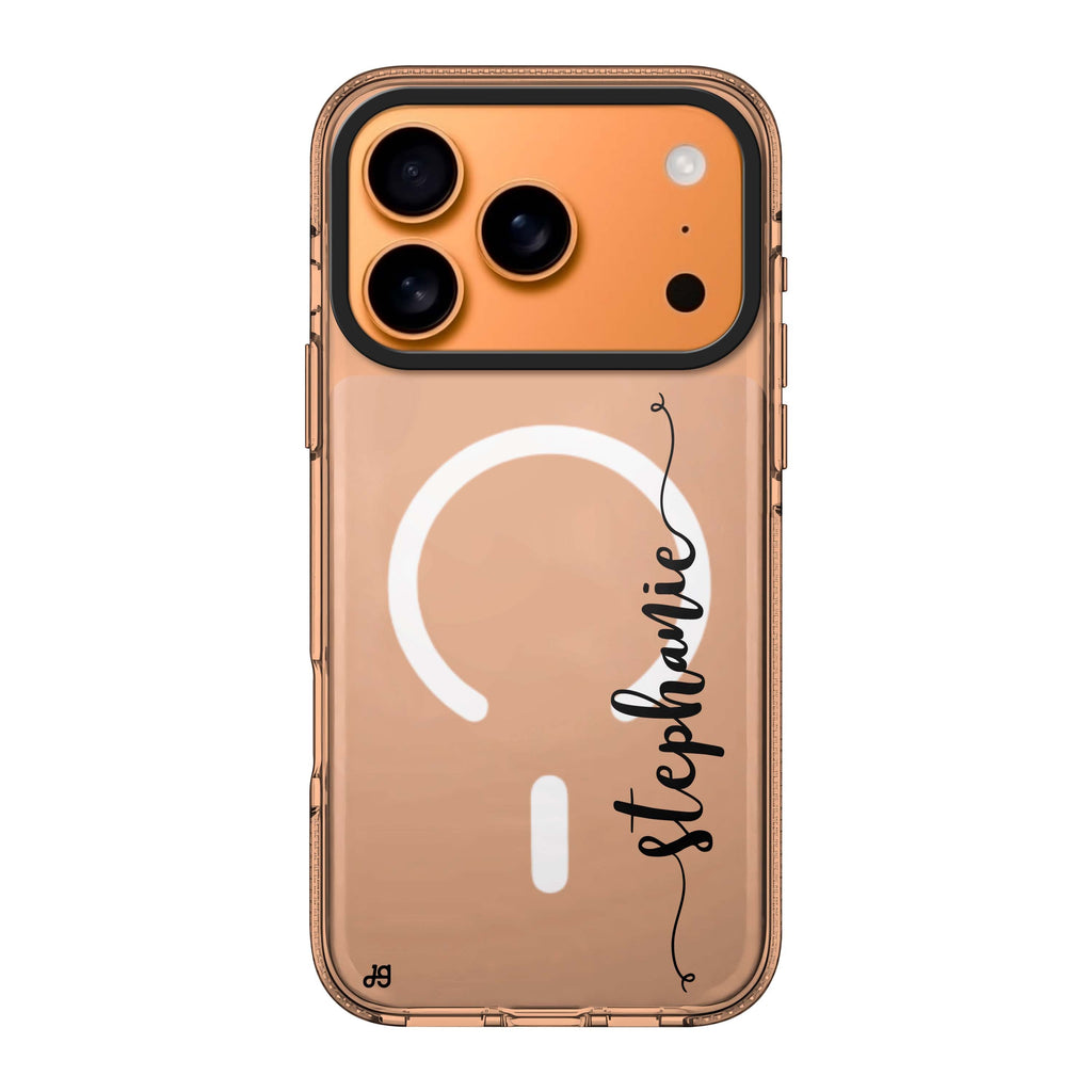 Glamorous iPhone 17 Pro Max MagSafe 水晶透明保護殼 時尚圖案設計 可自訂名字及字色 圖1