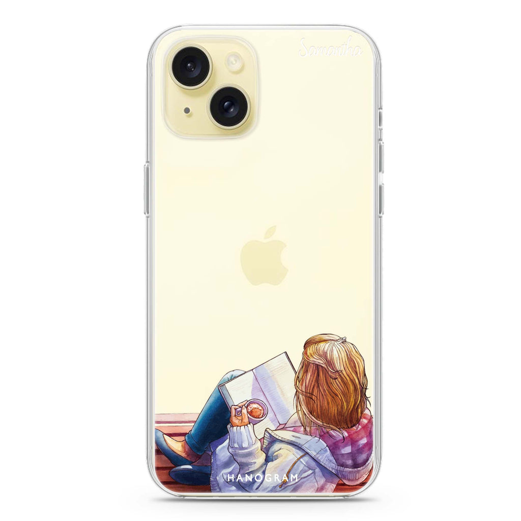 Relax With My Coffee iPhone 15 水晶透明保護殼