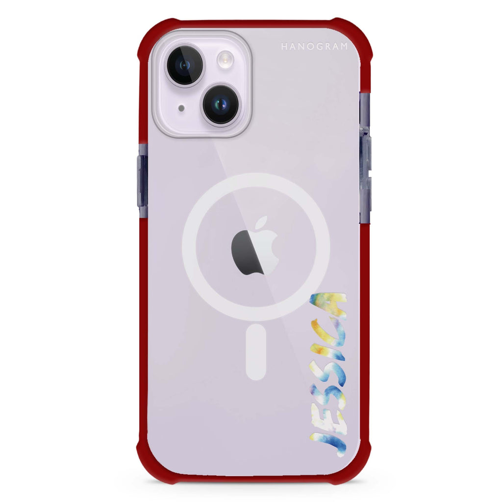 My Watercolour Name iPhone 15 Plus Magsafe 兼容超強防摔保護殼