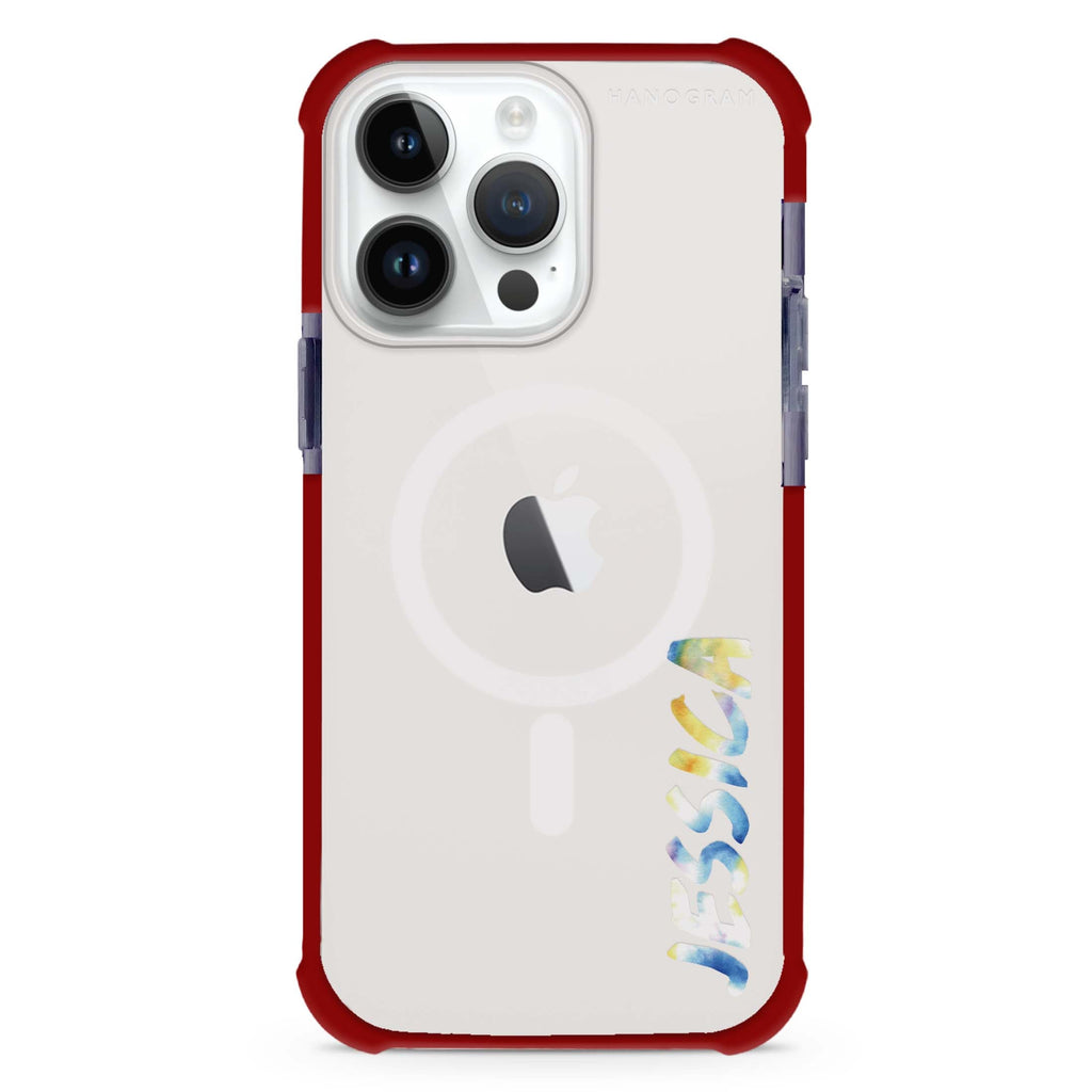 My Watercolour Name iPhone Magsafe 兼容超強防摔保護殼