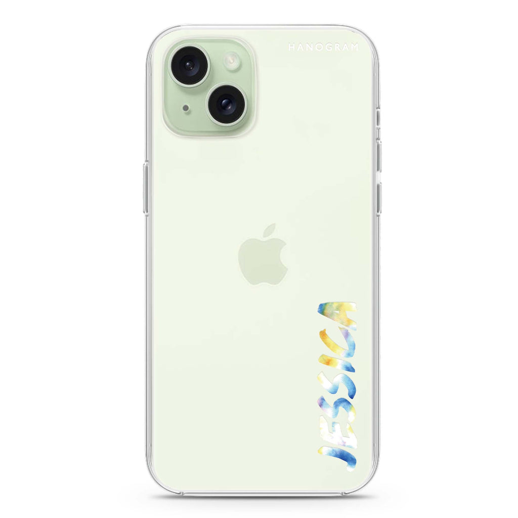 My Watercolour Name iPhone 15 水晶透明保護殼