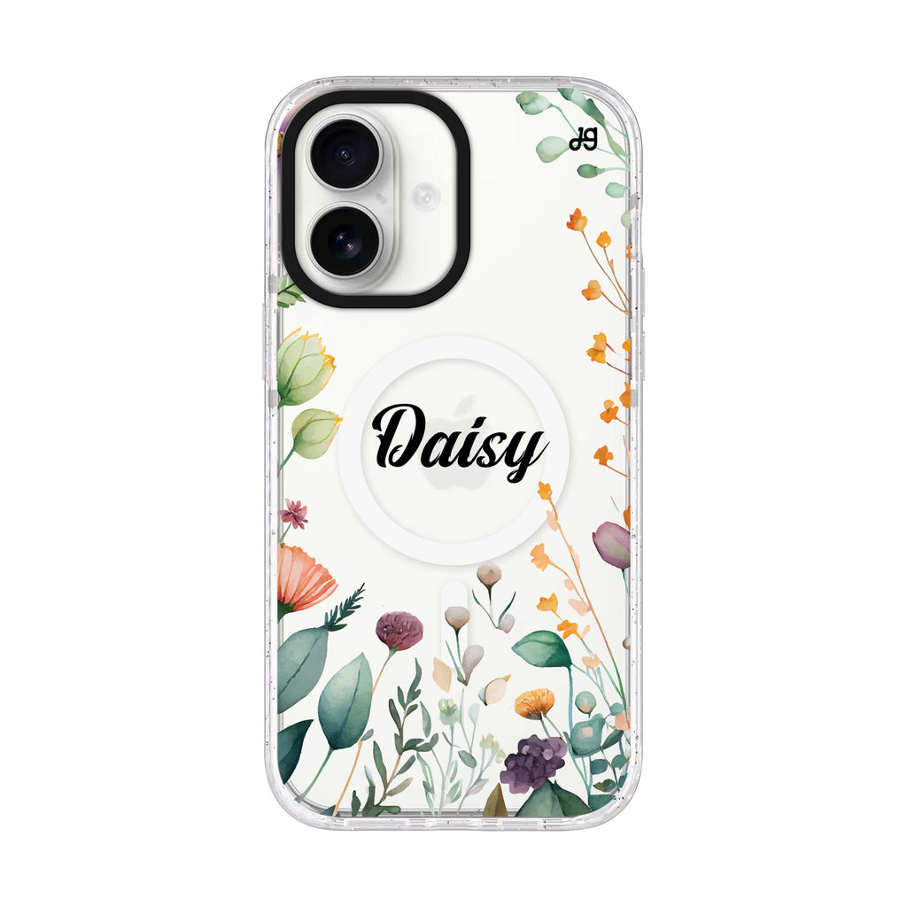 Beautiful Garden iPhone 17 水晶透明保護殼正面展示