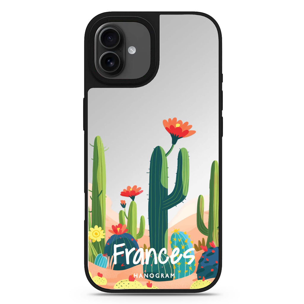 Desert Bloom iPhone 17 花卉鏡面手機殼 主圖設計