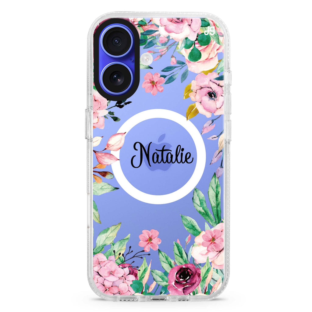 Floral Dream II Magsafe 兼容水晶透明保護殼