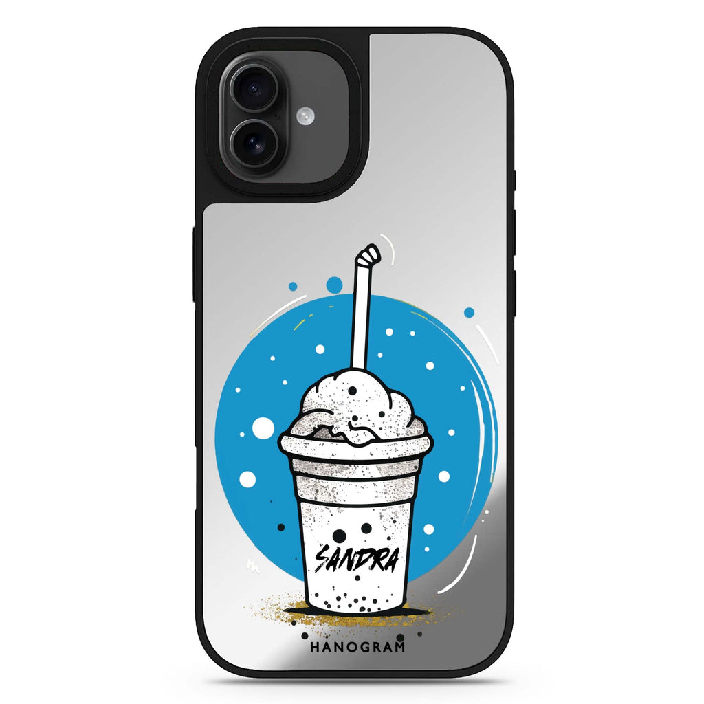 Frosty Delight iPhone 17 聖誕鏡面手機殼 主圖設計