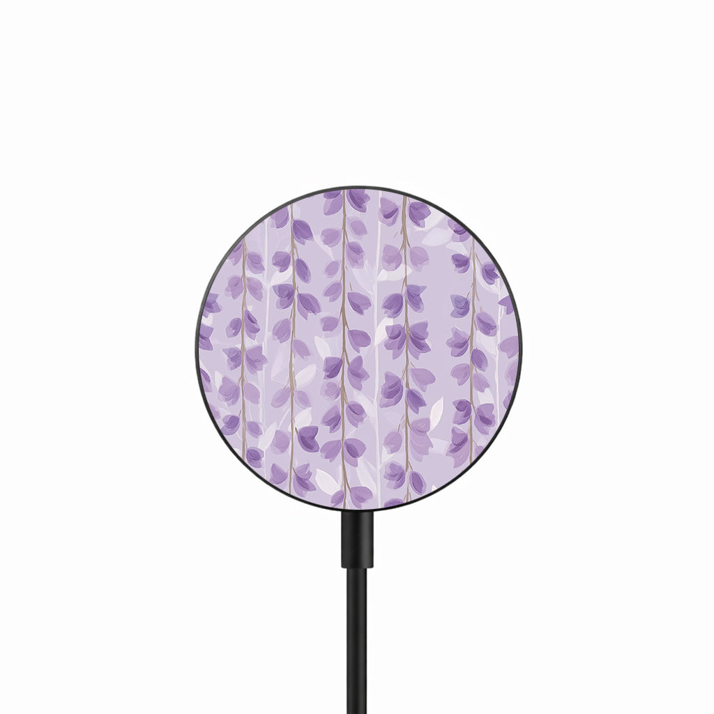 Lavender Falling Petals 25W 磁吸無線充電器