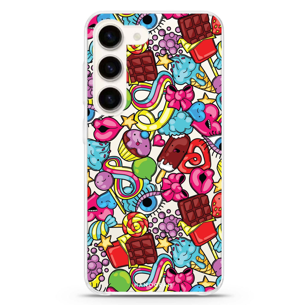 Doodle Delights Samsung Galaxy 水晶透明保護殼