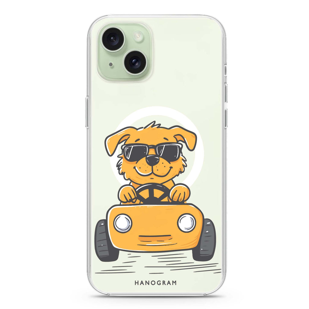 Cool Pup Drive iPhone 15 Plus Magsafe 兼容水晶透明保護殼