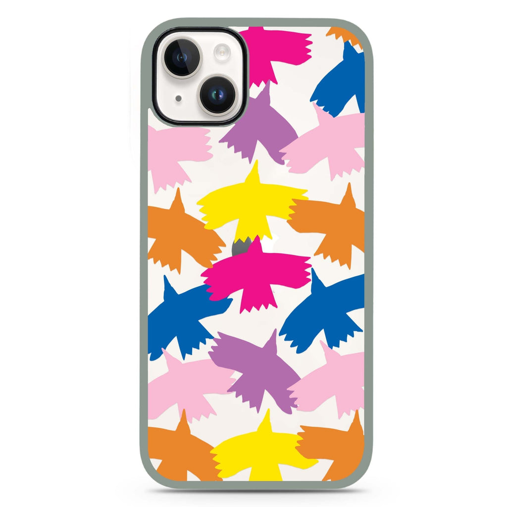Colourful Birds iPhone 15 Plus 防衝擊保護殼