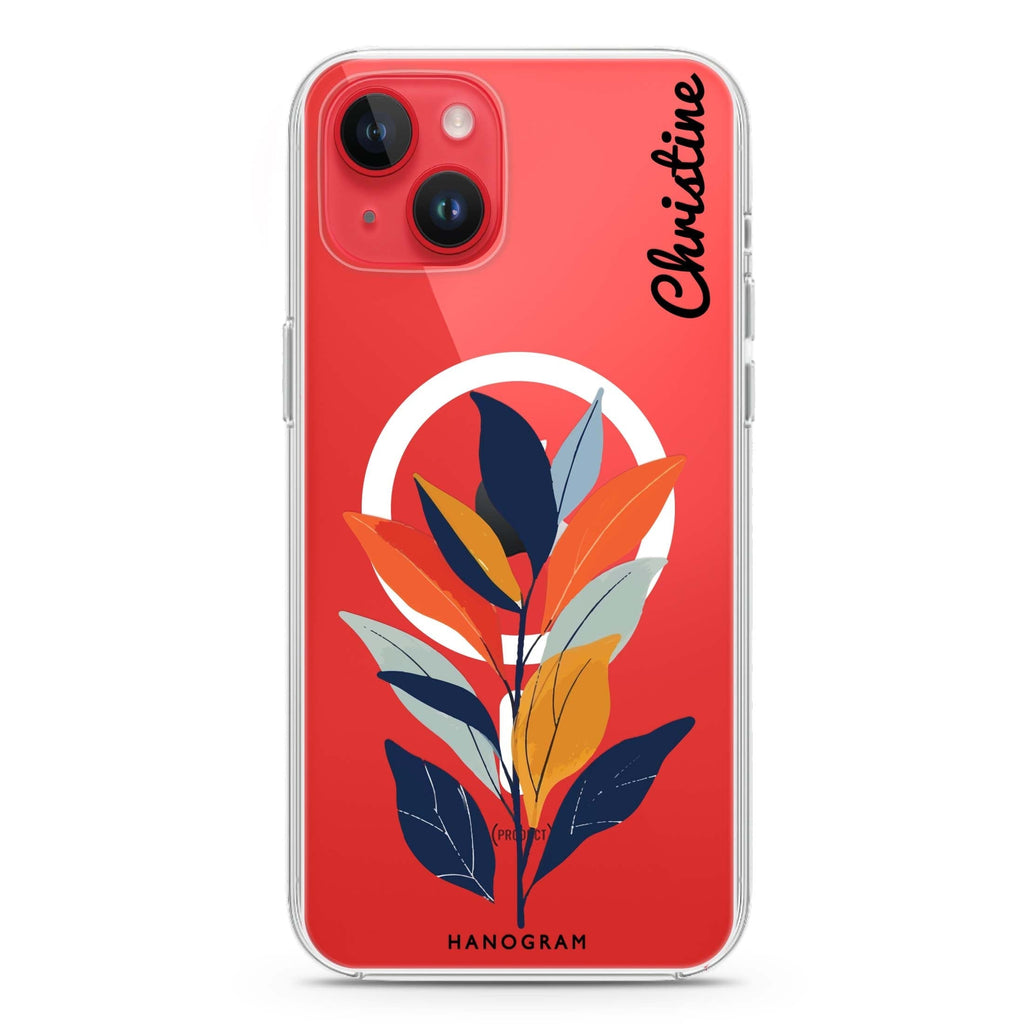 Flora Flat iPhone 14 Magsafe 兼容水晶透明保護殼