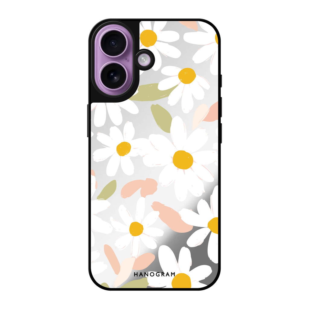 Blush Daisy Field Magsafe 兼容鏡面手機殼