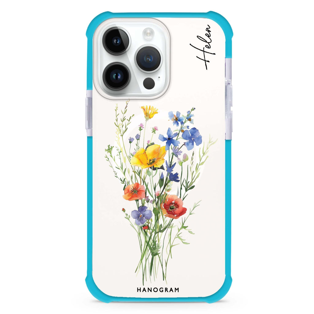 Wildflower Whimsy iPhone Magsafe 兼容超強防摔保護殼