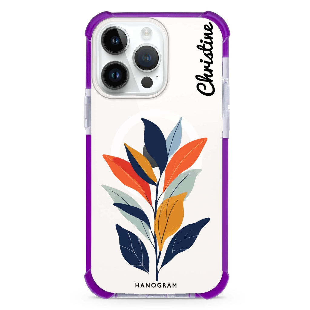 Flora Flat iPhone Magsafe 兼容超強防摔保護殼