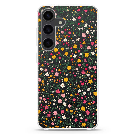 Petite Bloom Samsung Galaxy S26/S25/S24 水晶透明保護殼正面展示