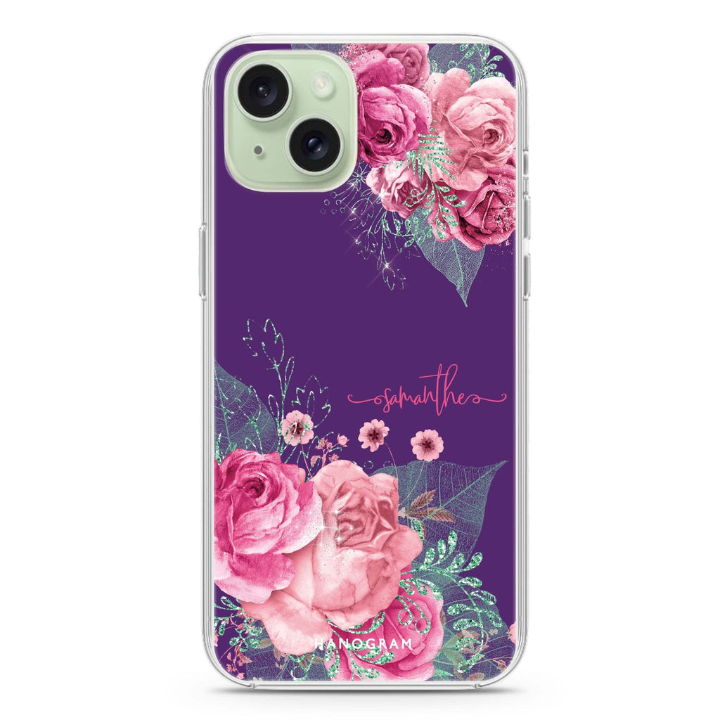 WildRose iPhone 15 Plus Magsafe 兼容水晶透明保護殼