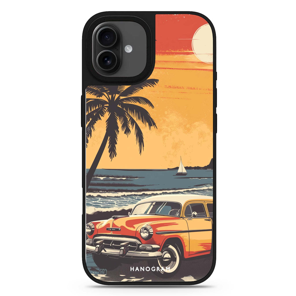 Ocean Waves iPhone 17 夏日海灘鏡面手機殼 主圖設計