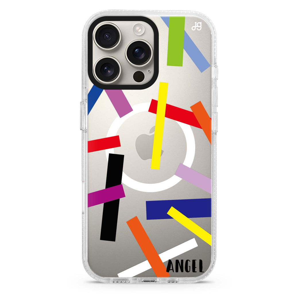 Abstract Art Magsafe 兼容水晶透明保護殼